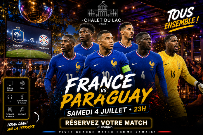 Diffusion du match de football France Paraguay